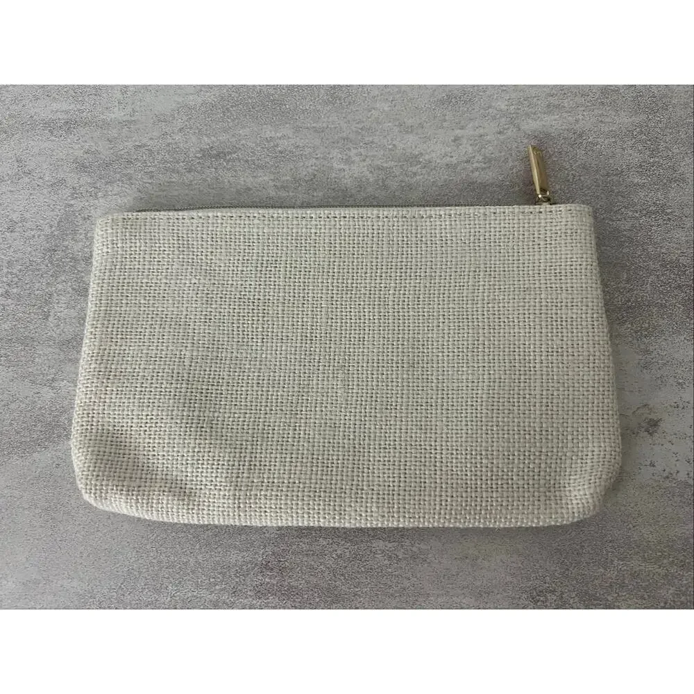 Chanel Coco Mademoiselle Makeup GoldPouch Bag GWP Zipper Closure